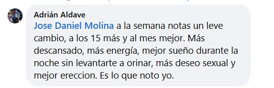 Reseña de cliente en Facebook